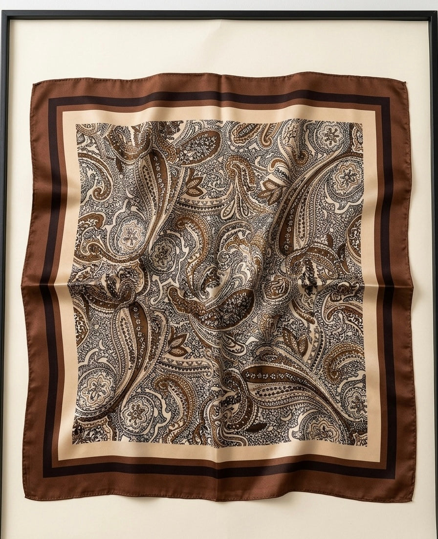 Brown Paisley Scarf
