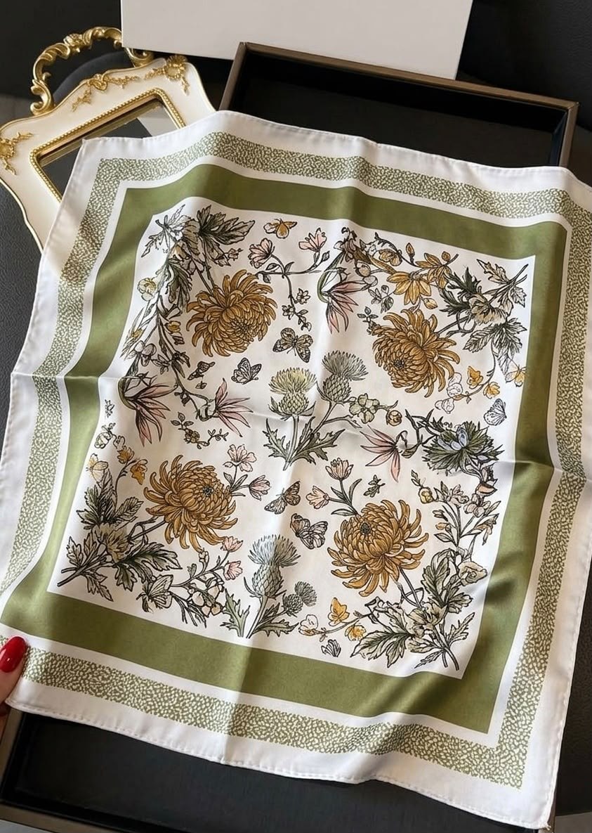 Green Garden Scarf
